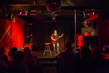 Mario Wendler mit Publikum