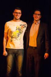 Jürgen Gruber (Moderation) und Money Meier